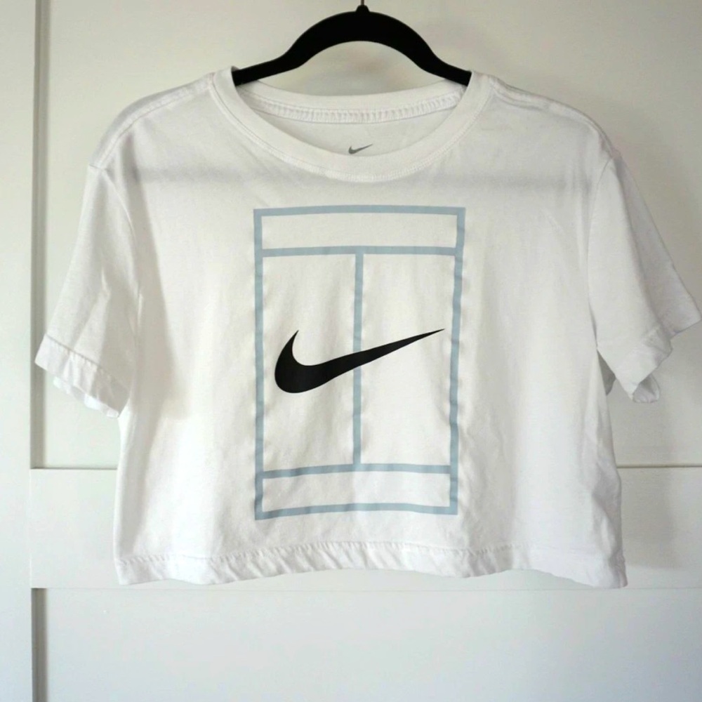 Nike Heritage Women's Tennis Dri-FIT Short-Sleeve T-Shirt Cropped Top Small